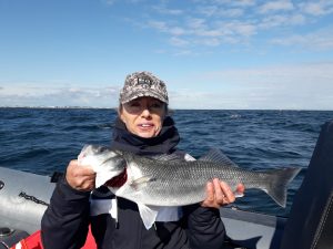 Session de Pêche en Bateau Femme avec Quiberon Fishing